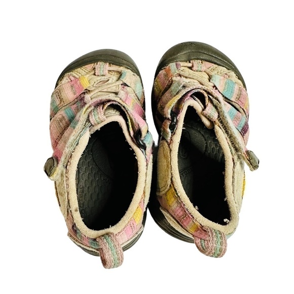 Keen Venice H2 Toddler Girls Pink Striped Pastel Water Sandals Size 6 - Picture 8 of 10